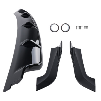 Rear Bumper Diffuser W/Corner Extension Gloss Black For 15-18 compatible for BMW X5 F15 M Sport
