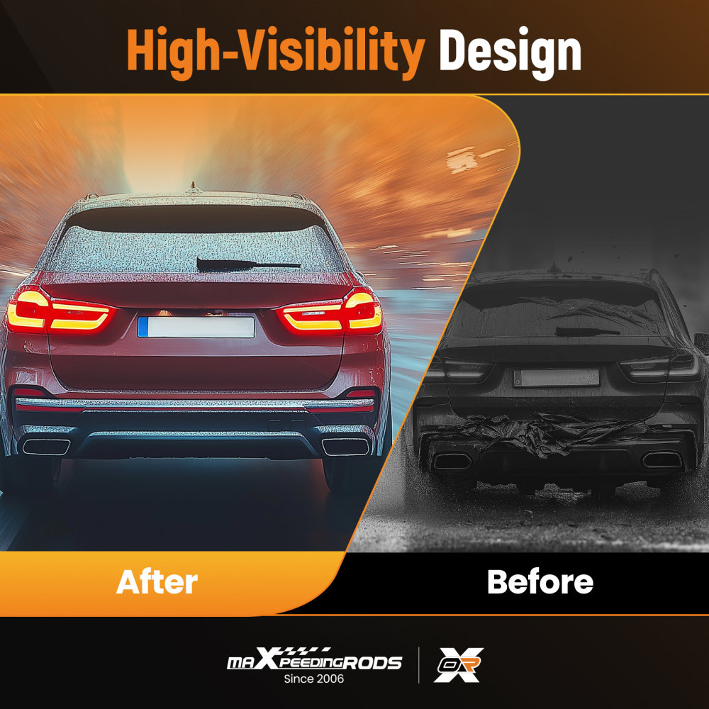 Rear Bumper Diffuser W/Corner Extension Gloss Black For 15-18 compatible for BMW X5 F15 M Sport