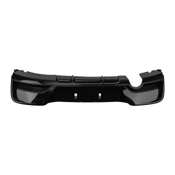 Rear Diffuser Dual Exhaust compatible for BMW 1 Series F20 F21 11-14 15 Pre-LCI Gloss Black