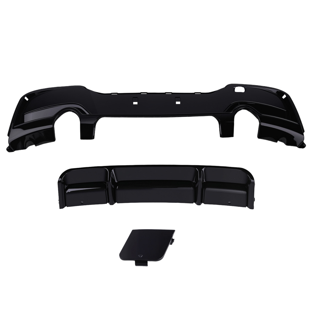 REAR DIFFUSER GLOSS BLACK compatible for BMW 1 SERIES F20 F21 2011-2015