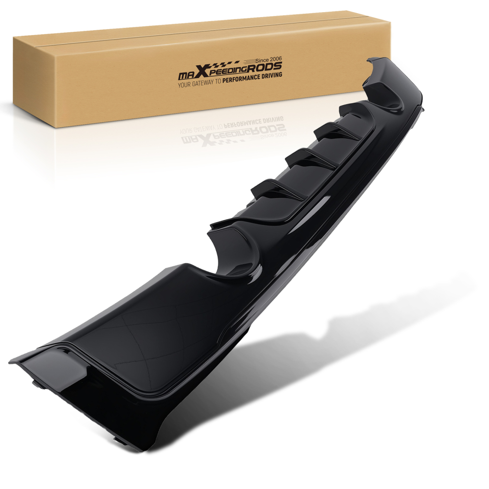 Black Rear Diffuser Lip compatible for BMW F22 F23 2-Series M Package 2014-2020