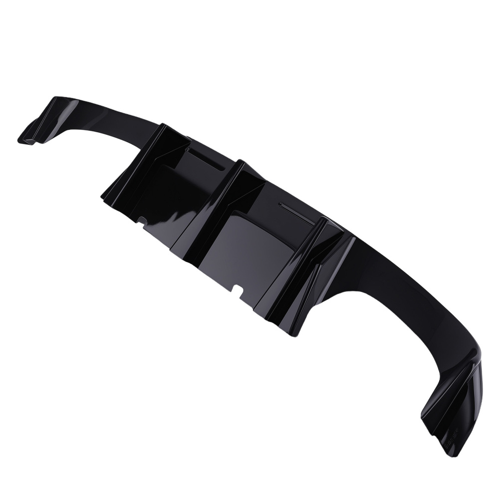 Rear Bumper Lip Diffuser GLOSS BLACK compatible for BMW F87 M2 M2C 2016-2020