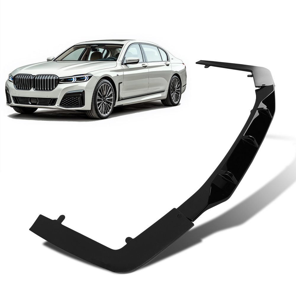 3PC Black Diffuser Kit compatible for BMW G11 G12 7 Series M Sport 2019-2022 PP R Style