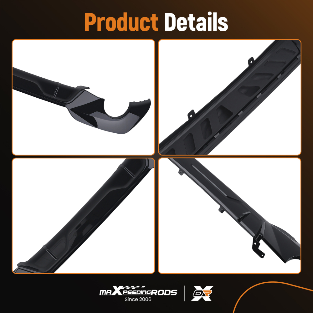 Rear Bumper Diffuser Lip compatible for BMW 3 Series G20 G21 2018-22 M Sport PP Black