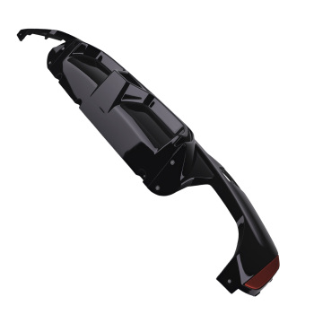 Black LED Diffuser Lip compatible for BMW G30 G38 5 Series 2017-2023 M Sport Rear