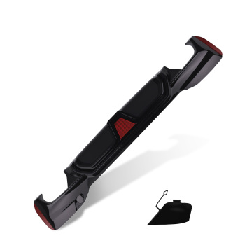 Black LED Diffuser Lip compatible for BMW G30 G38 5 Series 2017-2023 M Sport Rear