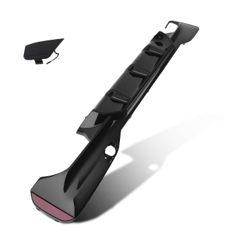 Rear Diffuser Bumper Glossy Black For 17-23 compatible for BMW G30 5 Series W/ M Sport