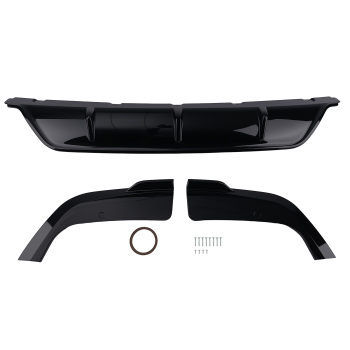 Rear Bumper Lip Diffuser Gloss Black ABS 3PCS For 19-25 compatible for BMW G05 X5 M Sport