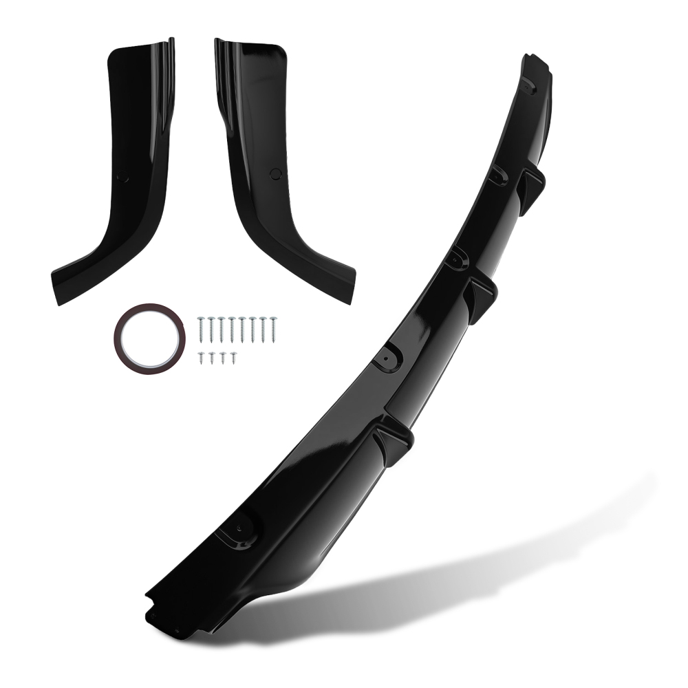 Rear Bumper Lip Diffuser Gloss Black ABS 3PCS For 19-25 compatible for BMW G05 X5 M Sport