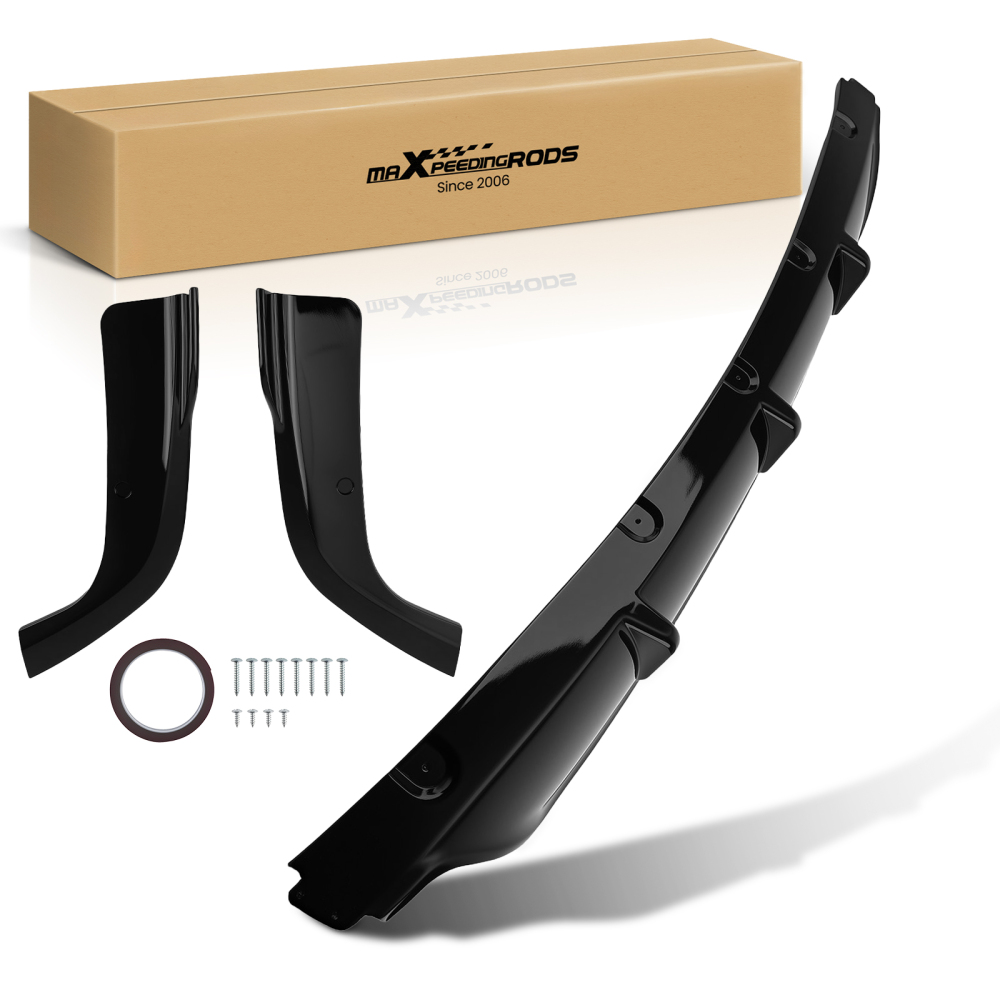 Rear Bumper Lip Diffuser Gloss Black ABS 3PCS For 19-25 compatible for BMW G05 X5 M Sport