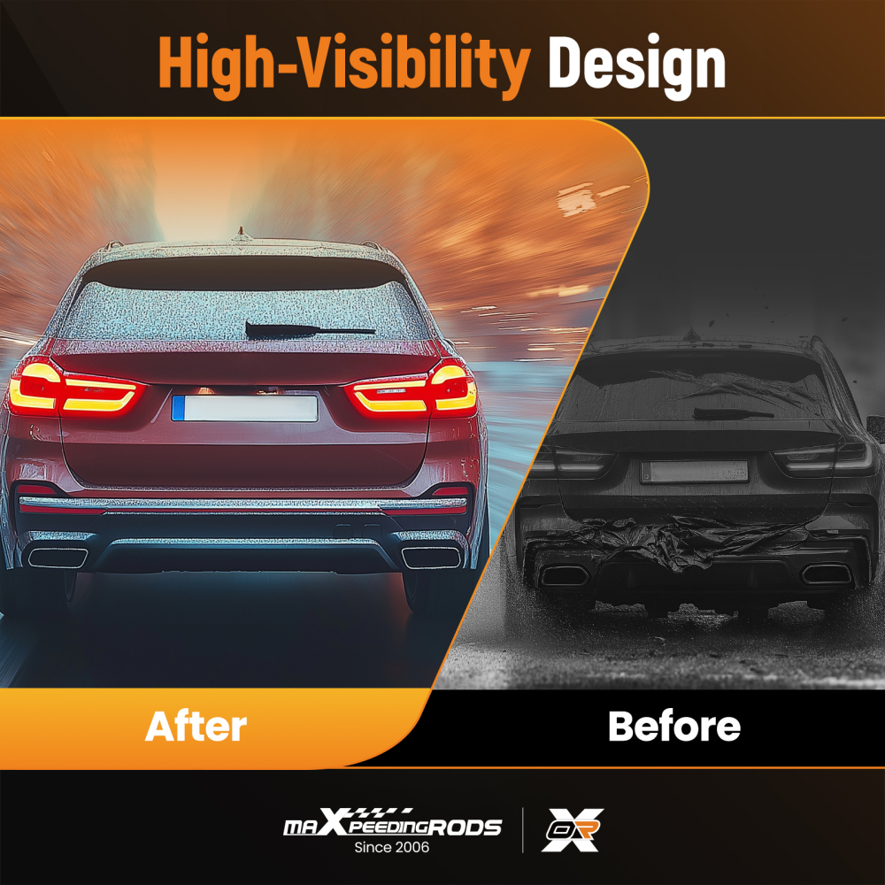 Rear Bumper Lip Diffuser Gloss Black ABS 3PCS For 19-25 compatible for BMW G05 X5 M Sport