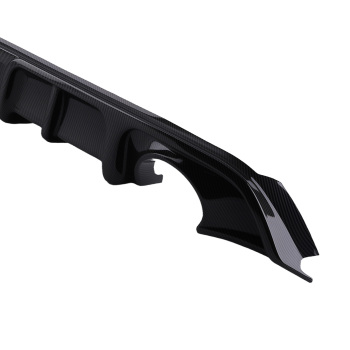 Carbon Fiber Rear Bumper Diffuser Lip compatible for Infiniti Q60 2017-2022 W/ LED LIGHT