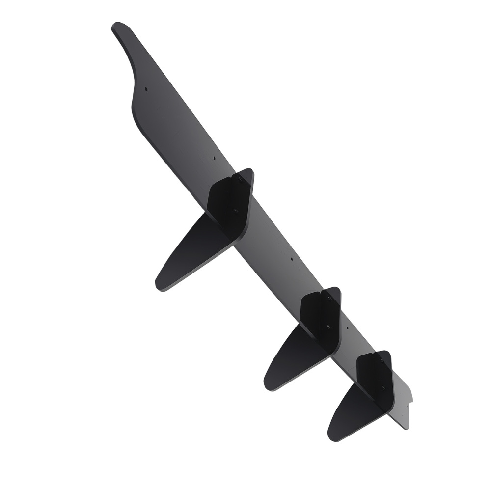 Rear Bumper Lip Diffuser Shark Fins Splitter Set compatible for VW Golf/MK6/GTI ABS Plastic