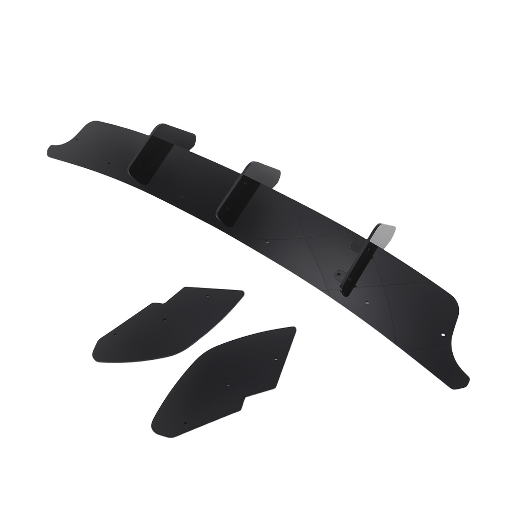Rear Bumper Lip Diffuser Shark Fins Splitter Set compatible for VW Golf/MK6/GTI ABS Plastic