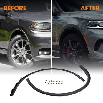 Front LeftRight Fender Flares Trim Molding compatible for Dodge Durango 2011-2020