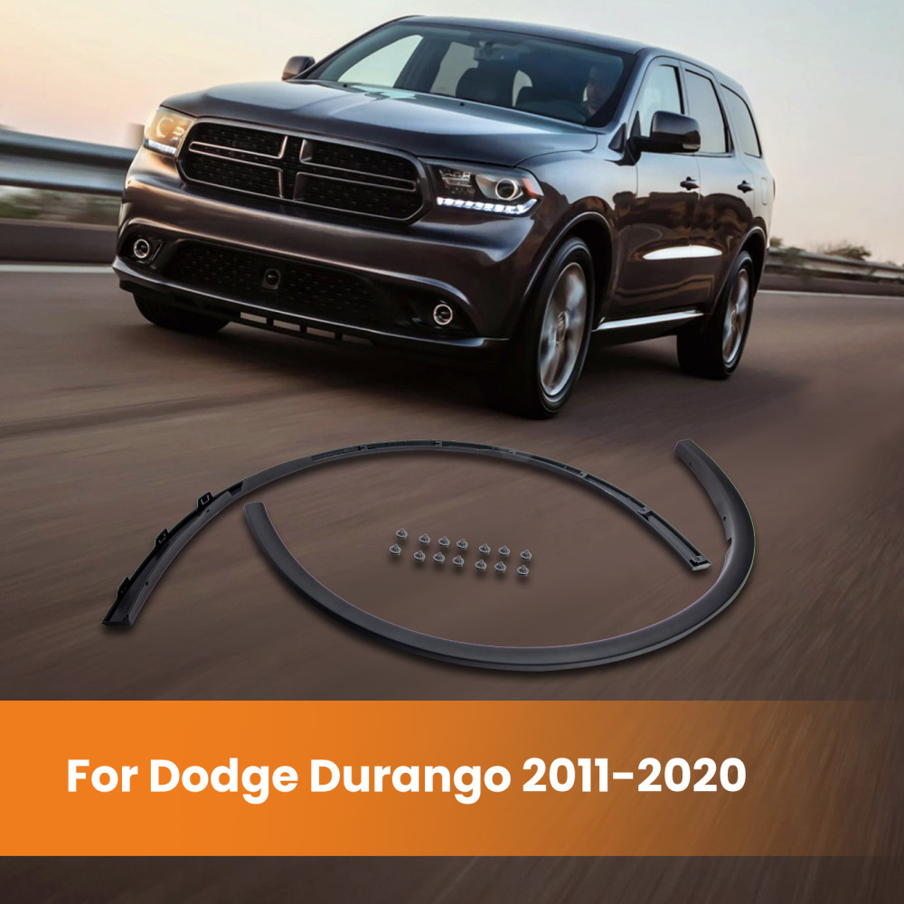 Front LeftRight Fender Flares Trim Molding compatible for Dodge Durango 2011-2020