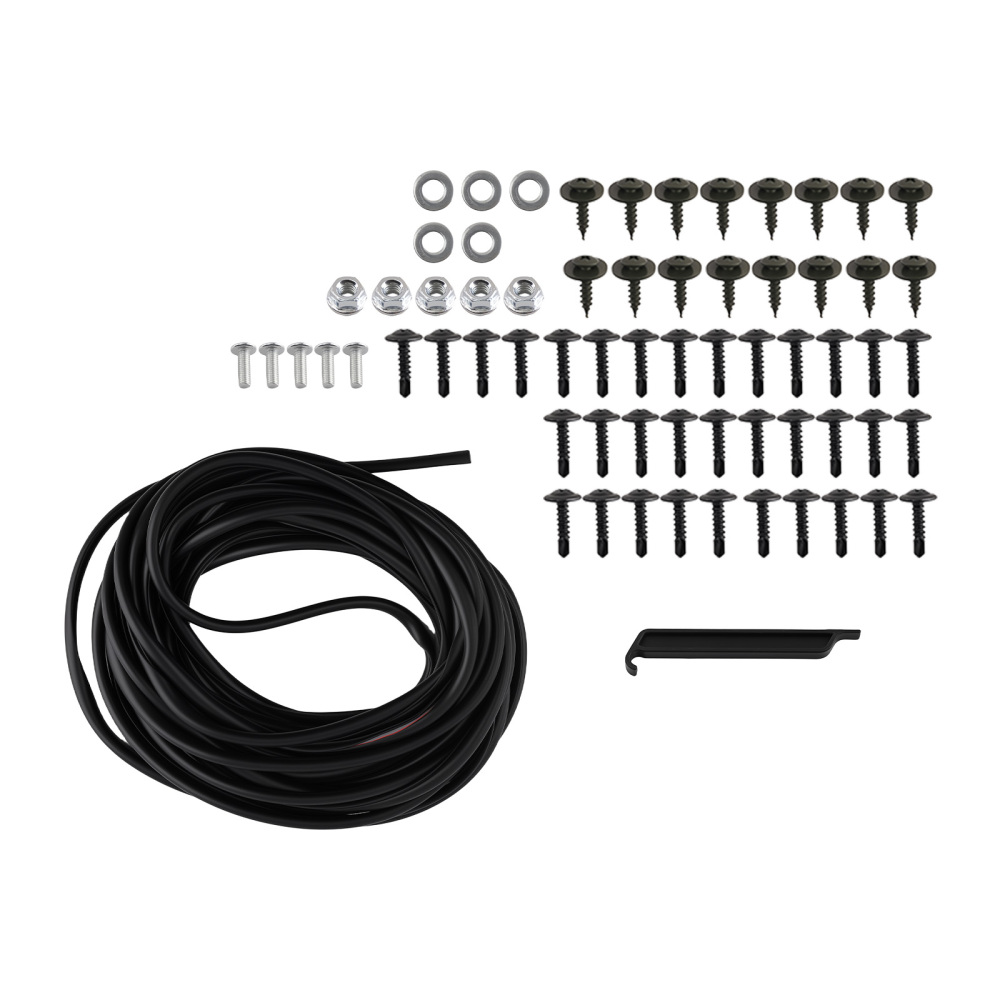 4PC Black Fender Flares compatible for Chevrolet Silverado 1500 2014-2018 816239024683