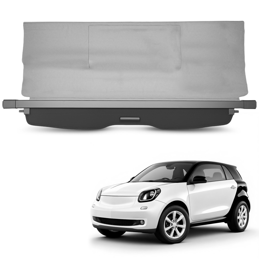 Boot Luggage Protector compatible for Smart ForTwo C453 14-19 A4536901400 Black Retractable