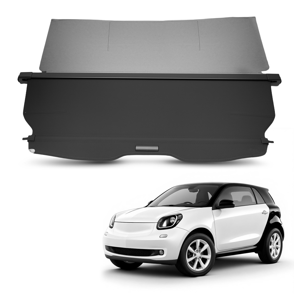 Boot Luggage Protector compatible for Smart ForTwo C453 14-19 A4536901400 Black Retractable
