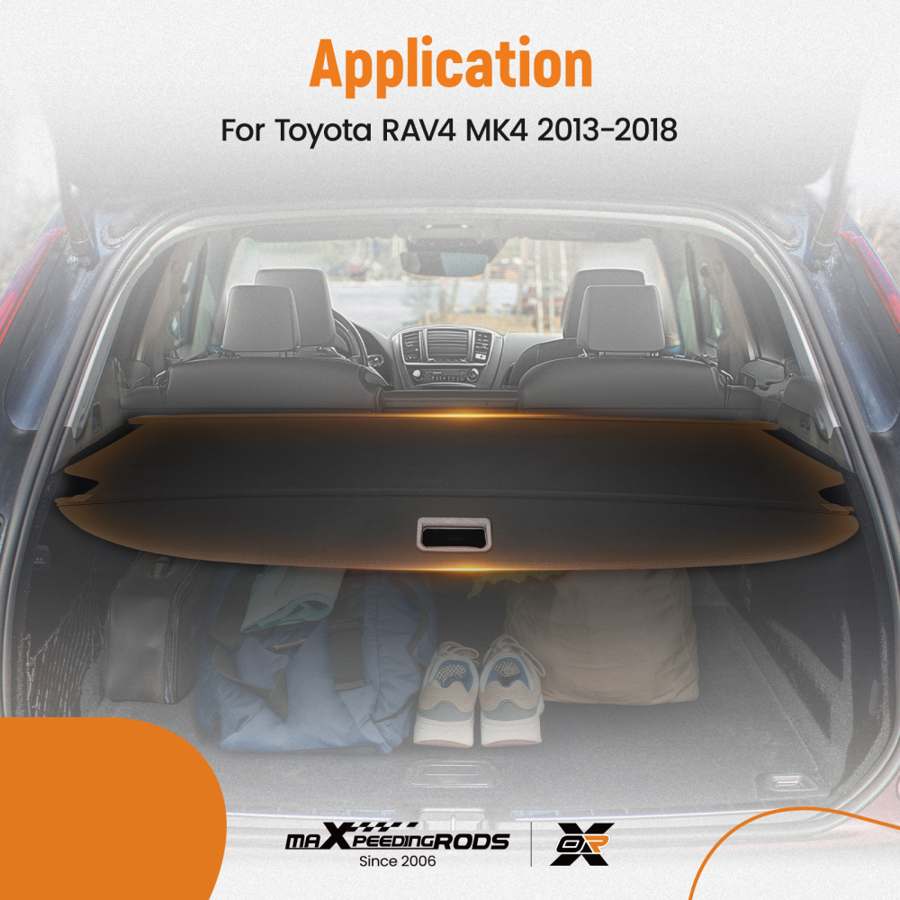 Boot Load Cover Parcel Shelf compatible for Toyota RAV4 13-2018 6491042040C0 64910-42040C0