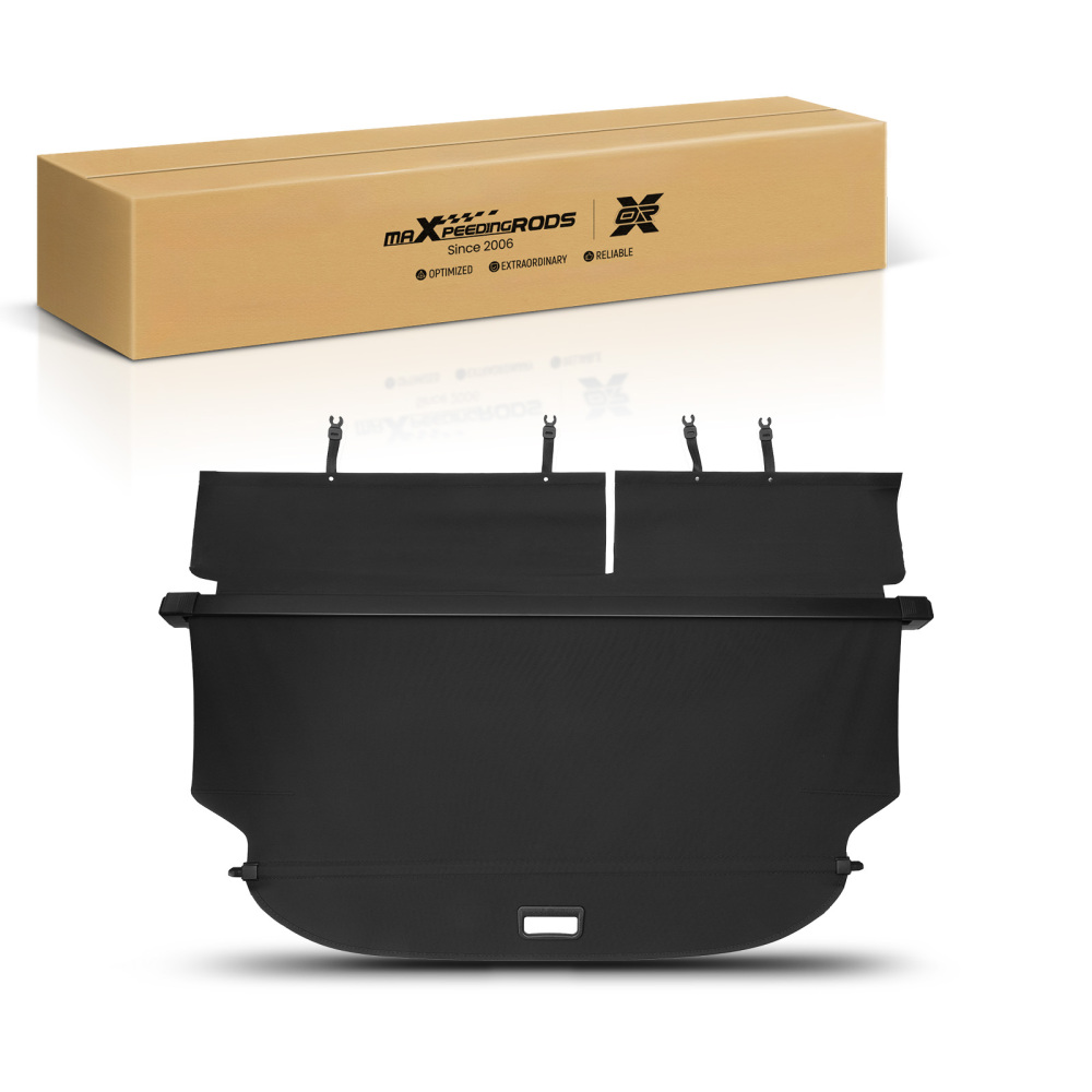 Black Boot Parcel Cover compatible for Toyota RAV4 13-2018 64910-42040C0 Retractable Rear