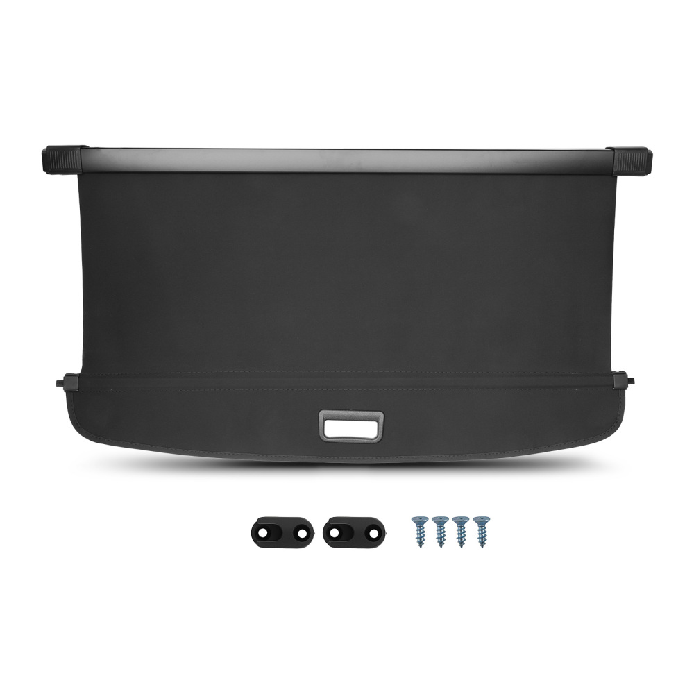 Black Parcel Shelf Cover compatible for Audi Q3 12-15 1315Q3 Retractable Rear Luggage