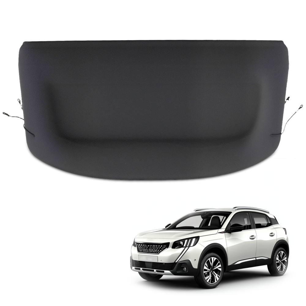 Black Parcel Shelf Cover compatible for PEUGEOT 2008 Mk2 2020-2024 Boot Storage 9825755580