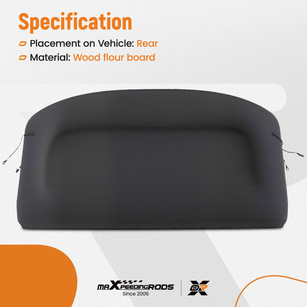 Black Parcel Shelf Cover compatible for PEUGEOT 2008 Mk2 2020-2024 Boot Storage 9825755580