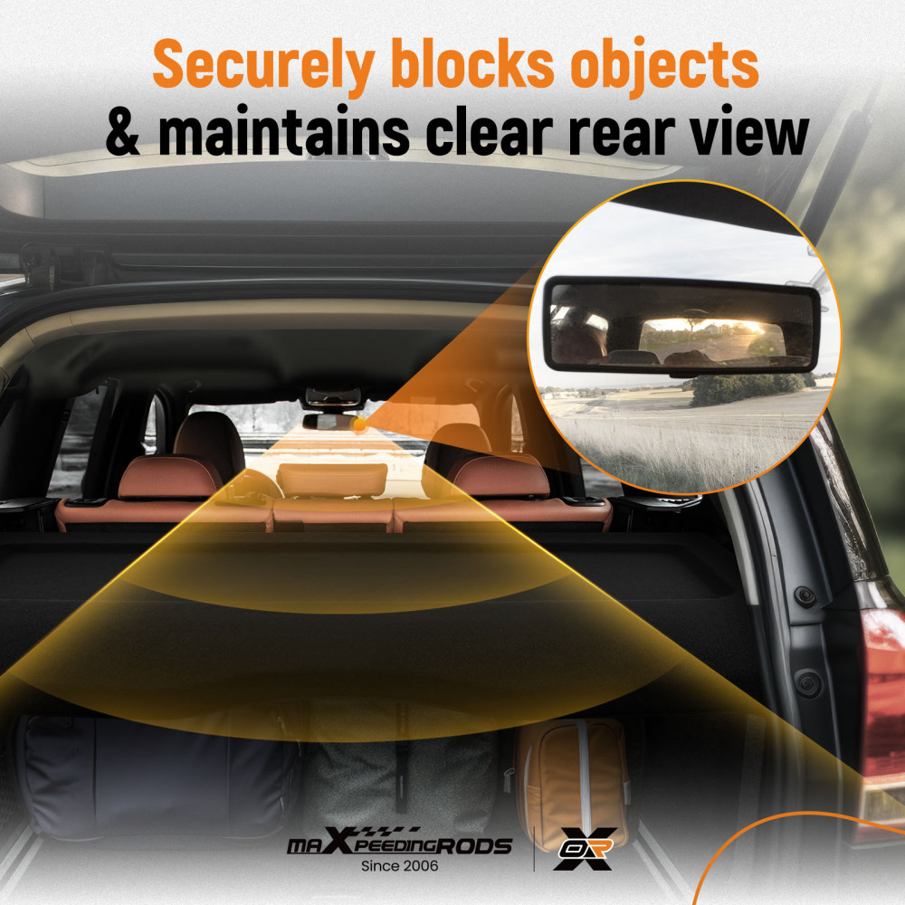 Black Parcel Shelf Cover compatible for PEUGEOT 2008 Mk2 2020-2024 Boot Storage 9825755580