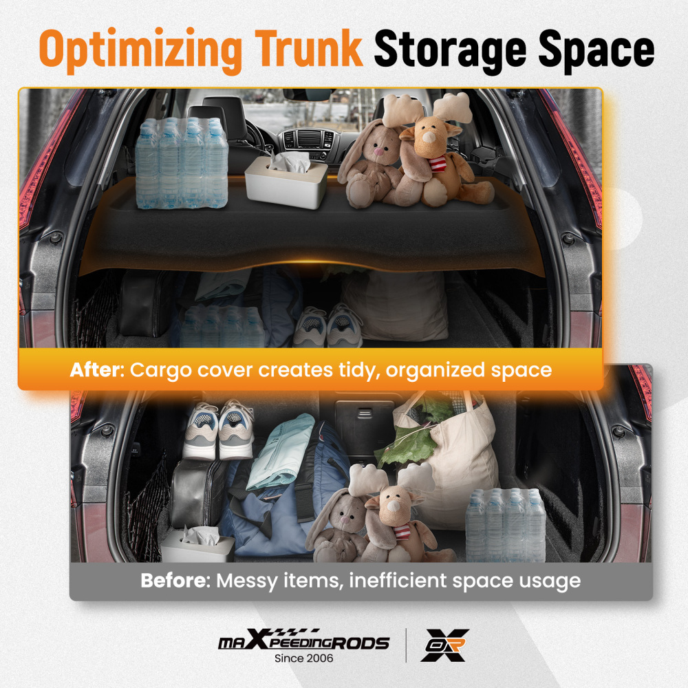 Cargo Cover Parcel Shelf Boot Cover compatible for Vauxhall Mokka 2012-19 Easy installation