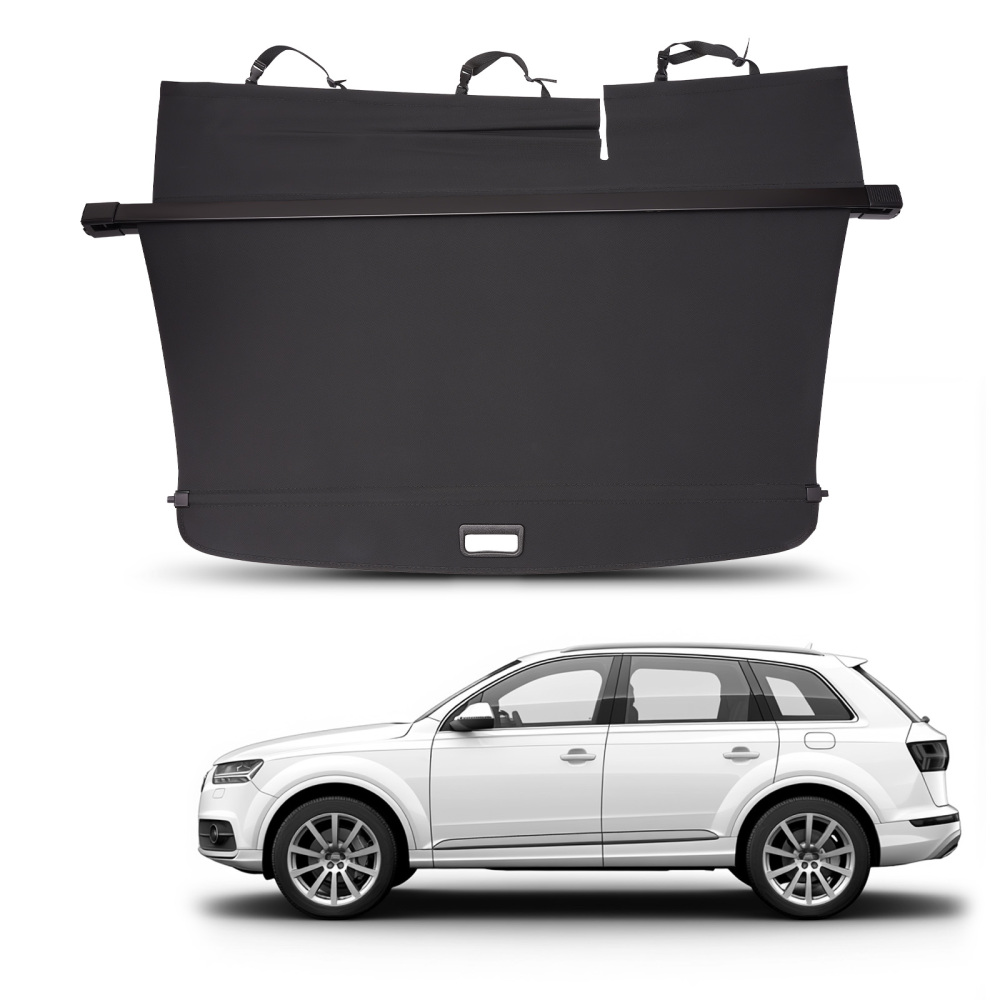 Black Luggage Cover Parcel Shelf compatible for AUDI Q7 4L 2006-15 4L0863553A Easy Install