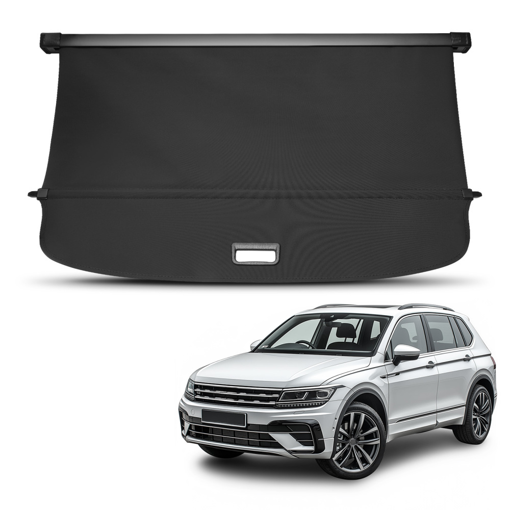 Black Parcel Shelf compatible for Volkswagen Tiguan Allspace 17-21 5NN867871 Cover Retract