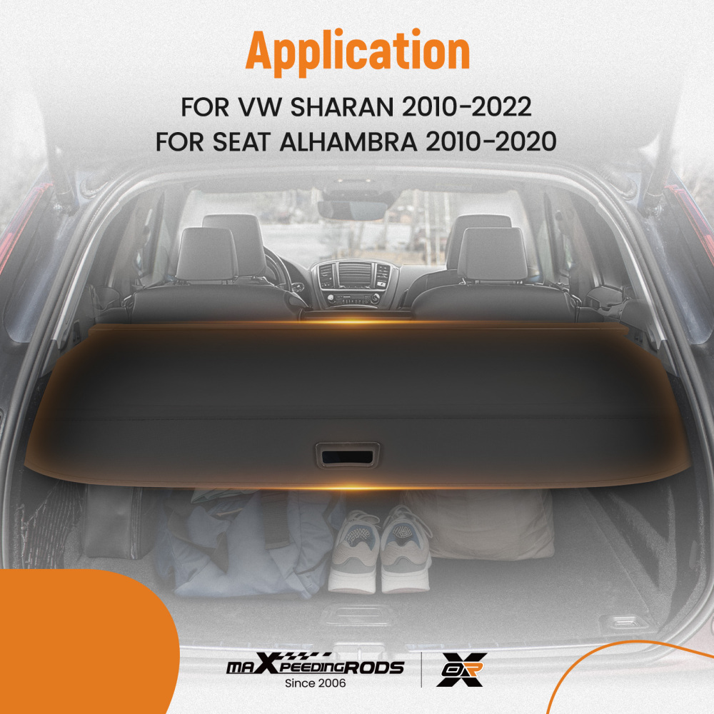 Rear Parcel Shelf compatible for VW Sharan compatible for Seat Alhambra 2010-22 7N0867871C Retractable