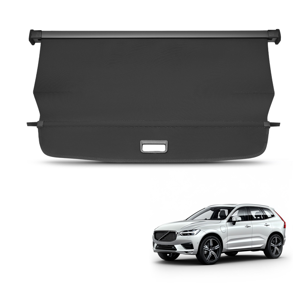 Parcel Shelf Luggage Load Cover compatible for Volvo XC60 MK2 2017-2023 Rear Retractable
