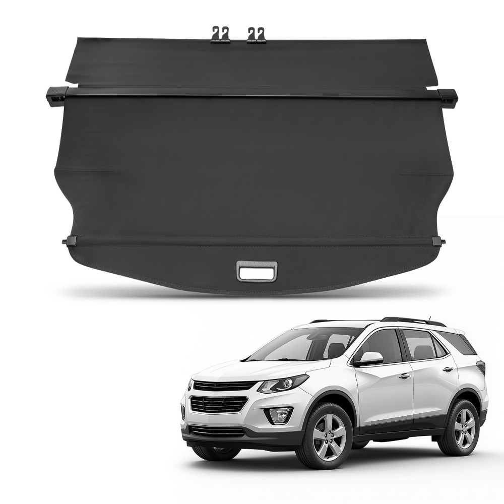 Black Cargo Cover Parcel Shelf compatible for Chevrolet Equinox 2010-2017 Easy Installation