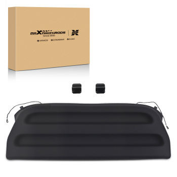 Black Cargo Cover Retractable Luggage Shield compatible for Honda 2015-2019 Rear Storage