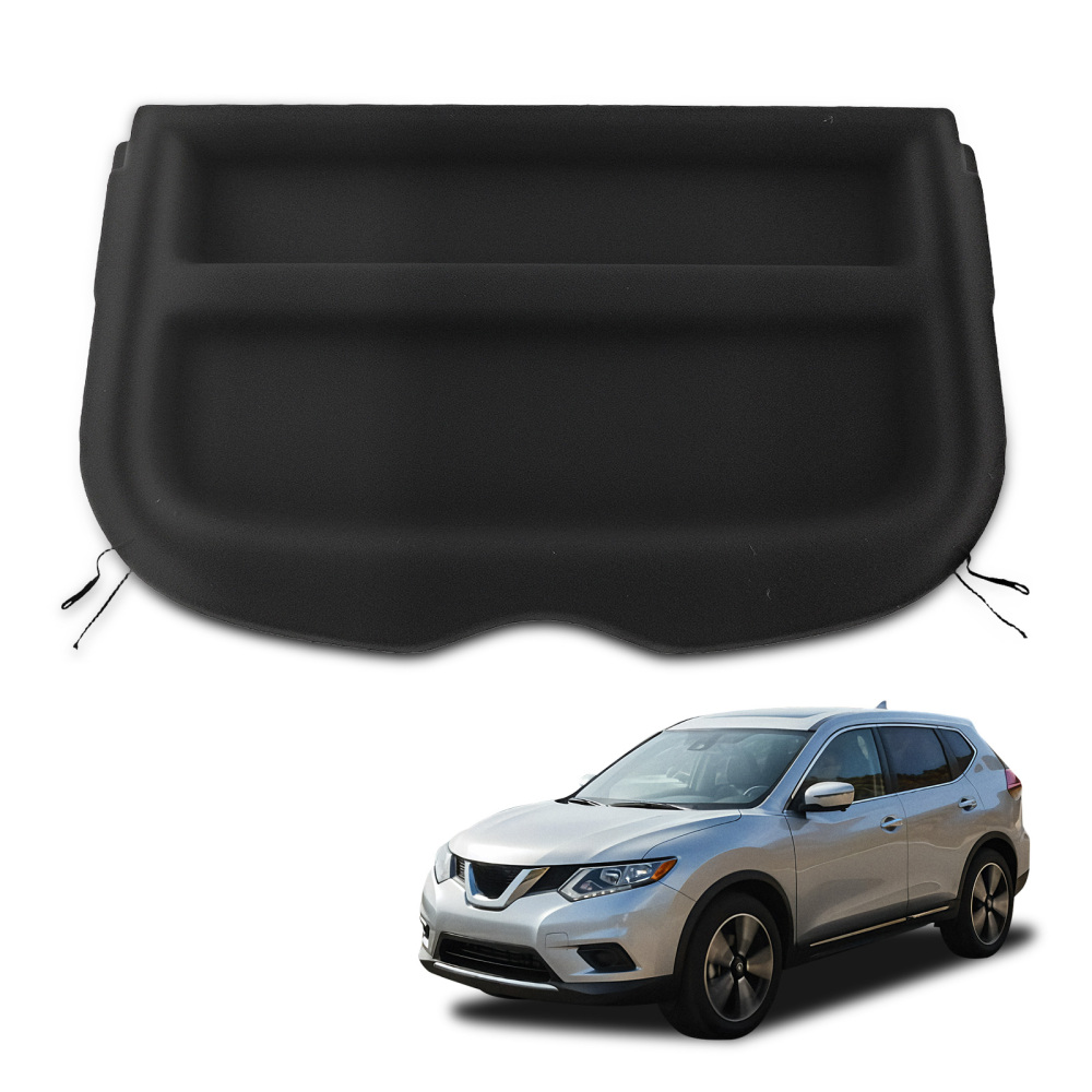 Rear Cargo Cover Luggage Cover compatible for Nissan Rogue Sport 17-22 Parcel Shelf Black
