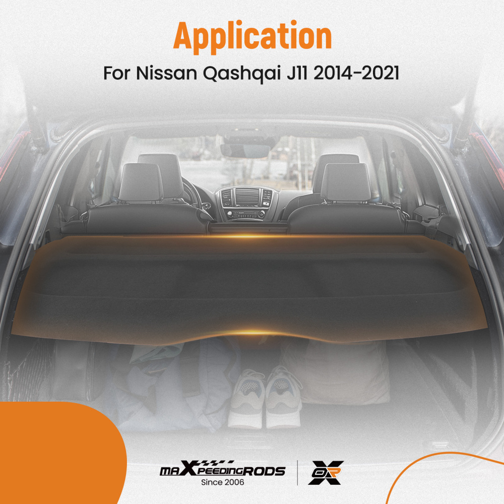 Boot Parcel Shelf Load Cover Cargo Cover compatible for Nissan Qashqai 14-21 799104EA0A