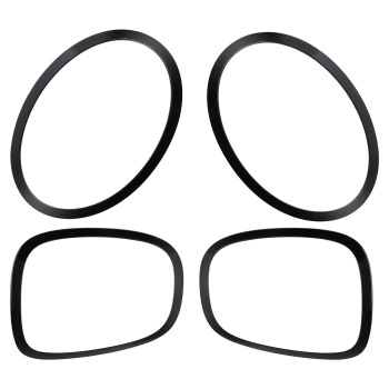 Front Rear Light Surrounds compatible for Mini Cooper F55 F56 F57 14-19 51137300631 Black