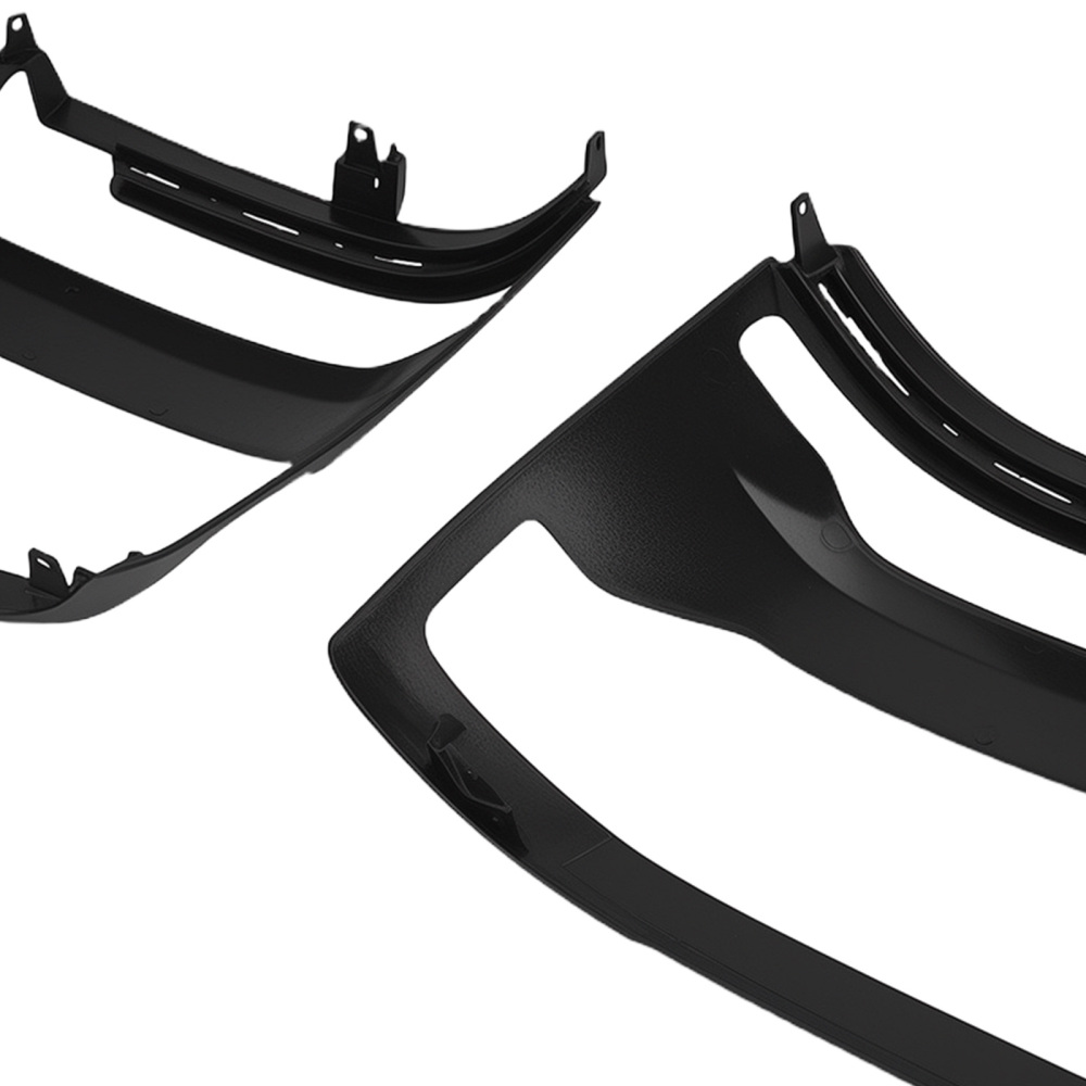 Black Headlight Bezel compatible for Chevrolet Silverado 1500 LD Extended 2019 5.3L V8 Pair