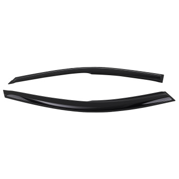 4pc Rain Guard Window Visors compatible for Honda Accord 2008-2012 4Dr Sedan Black Tinted