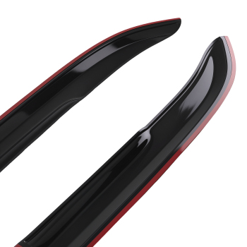 4xWindow Visor Guard Window Set compatible for Honda Accord 1998-2002 Black Outside Mount