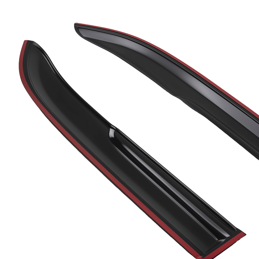 4xWindow Visor Guard Window Set compatible for Honda Accord 1998-2002 Black Outside Mount