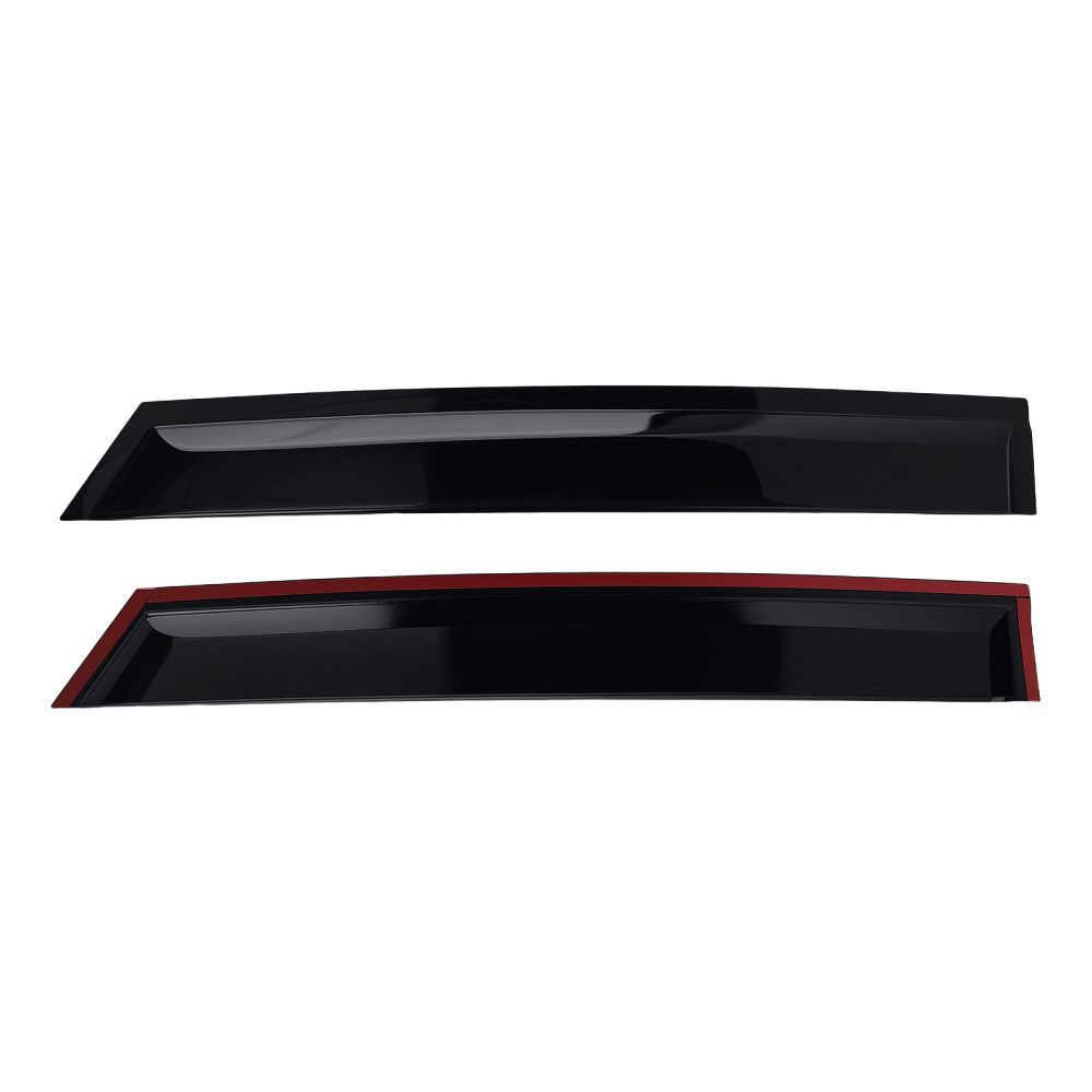 4pc Window Wind Deflectors Rain Visors compatible for AUDI Q3 MK2 2018+ Black Tinted Set