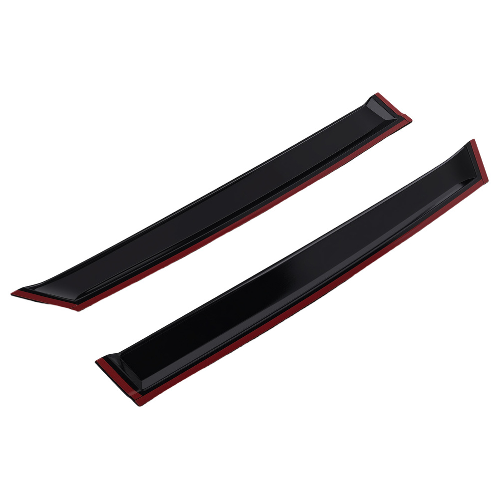 4pc Window Wind Deflectors Rain Visors compatible for AUDI Q3 MK2 2018+ Black Tinted Set