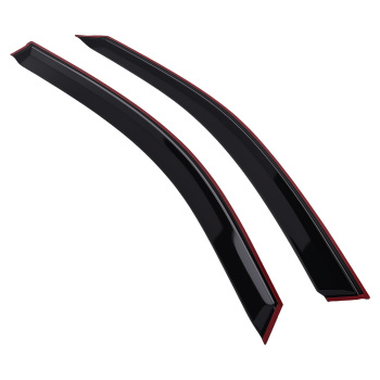 4pc Window Wind Deflectors Rain Visors compatible for AUDI Q3 MK2 2018+ Black Tinted Set
