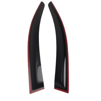 4pc FrontRear Deflectors compatible for Opel Vauxhall Astra J MK6 2009-16 Outside Mount