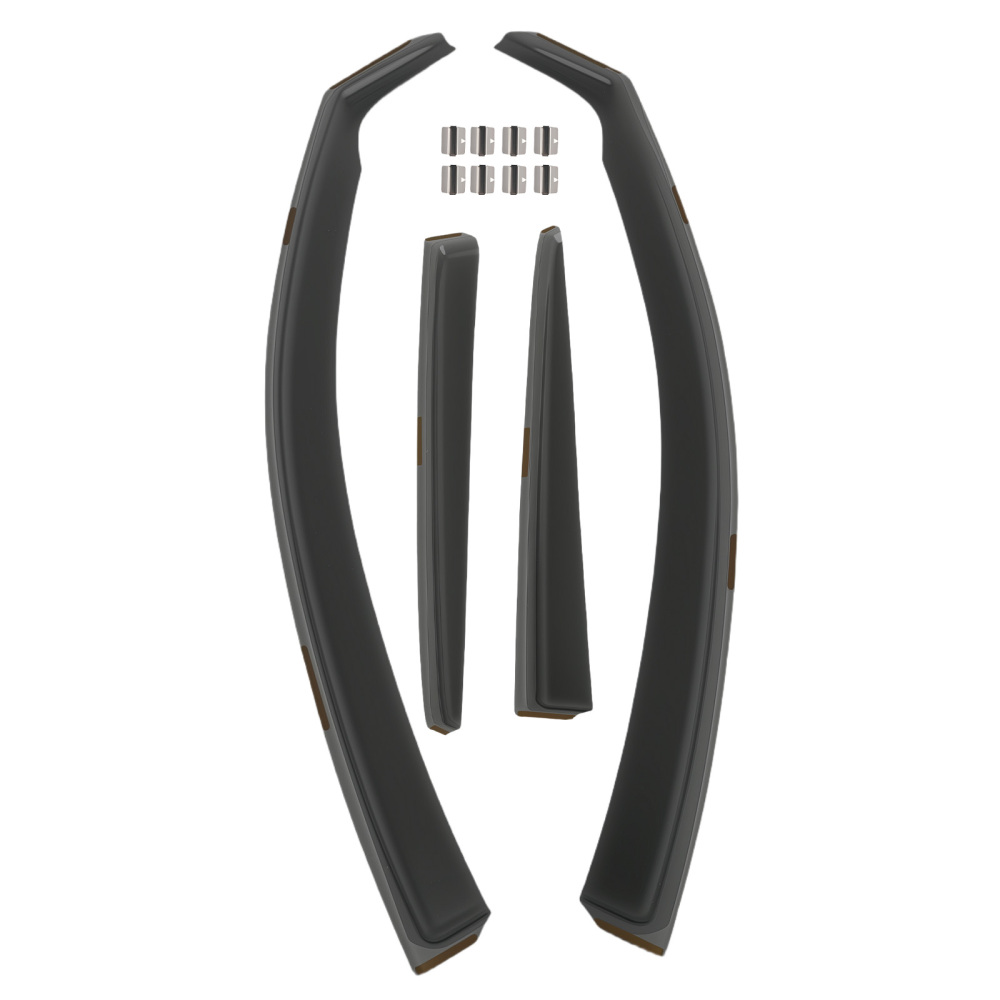 In-Channel Wind Deflectors compatible for Toyota Auris 2012-2019 4PC Black Tinted