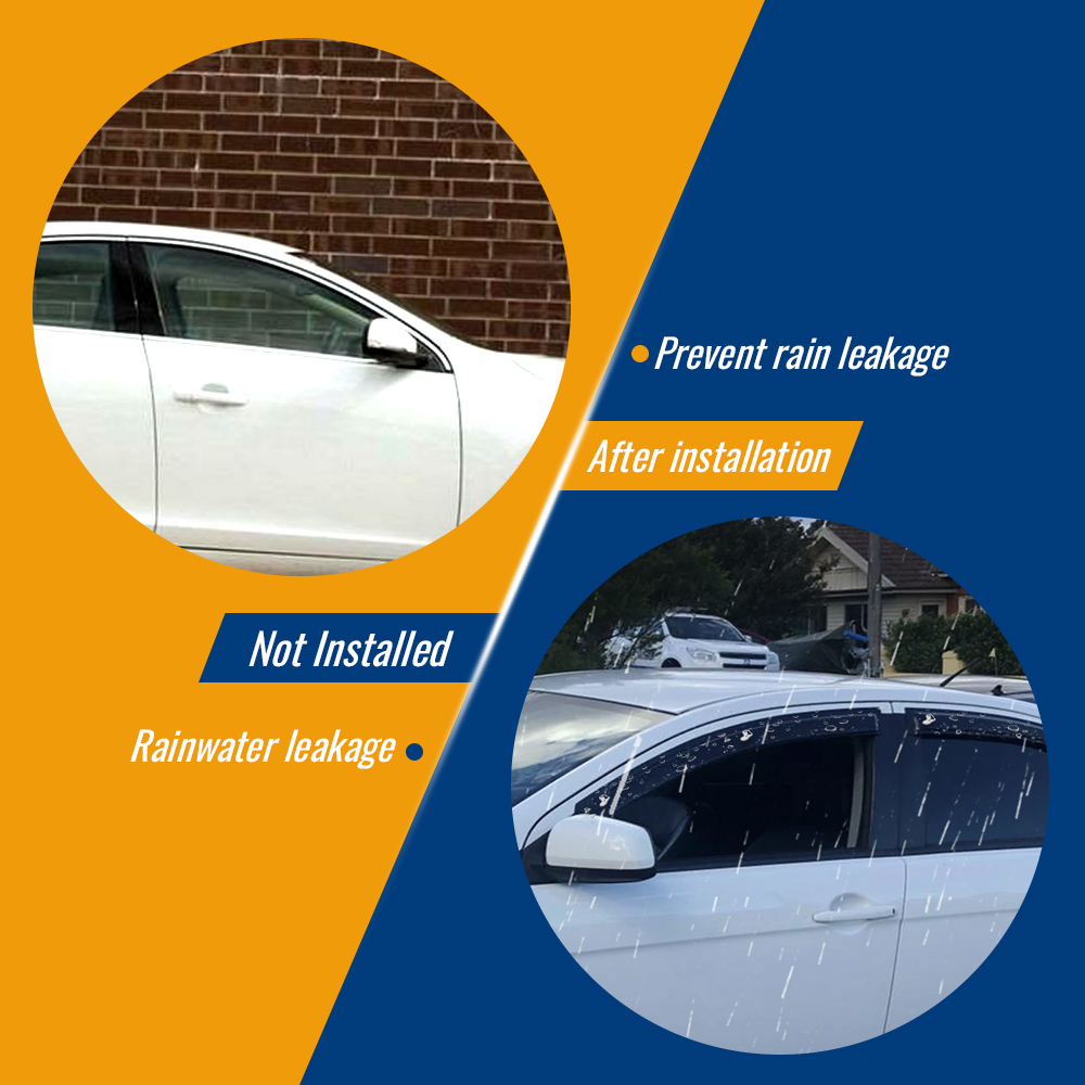4x Weathershields Weather shields compatible for Ford Falcon BA BF Fairmont Sun Visor 02-08