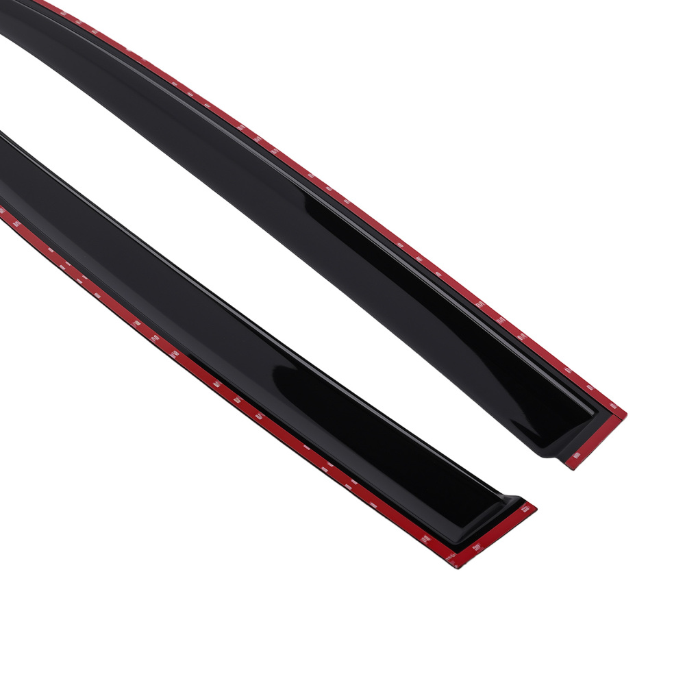 4pc Guard Visors compatible for Mercedes E-Class W213 16-23 Window Rain Deflectors Black